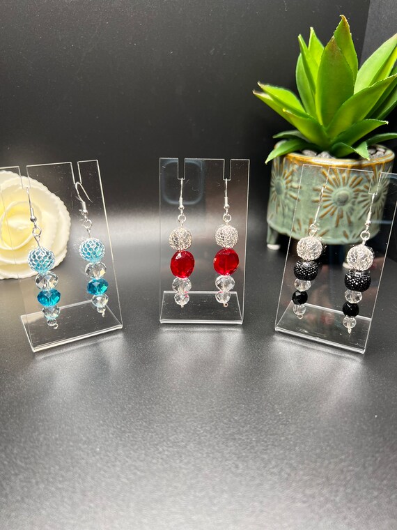 Crystal Earrings, Silver Bridal Jewelry, Elegant Earrings, Wedding Jewelry, Bridesmaid Gift, Bridal Accessories