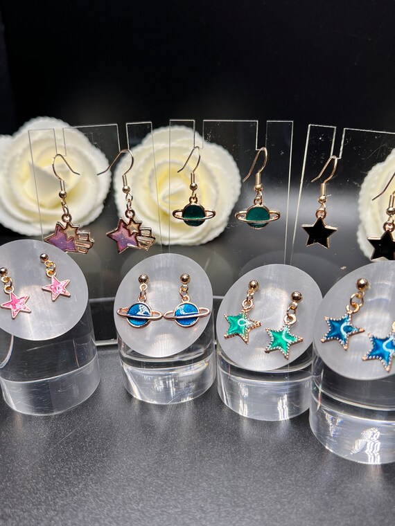 Stars and Planets Earrings
