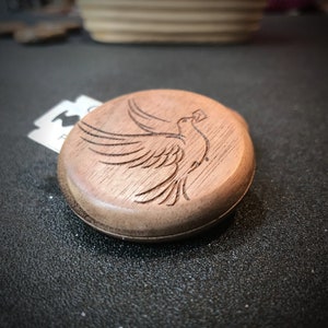 UFO BREAD LAME engraved Dove. Great gift for her or your love
