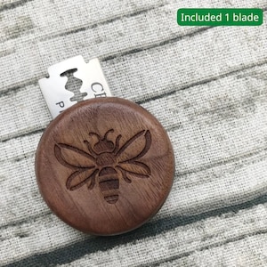 UFO BREAD LAME - Bee,Easy Scoring, Deep Cuts with Perfect Shapes, Comfy Grip, World’s Only Screw-Free Sides, Walnut Tool