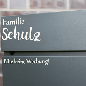 Briefkasten Aufkleber || Hausbau || Nachname || Briefe