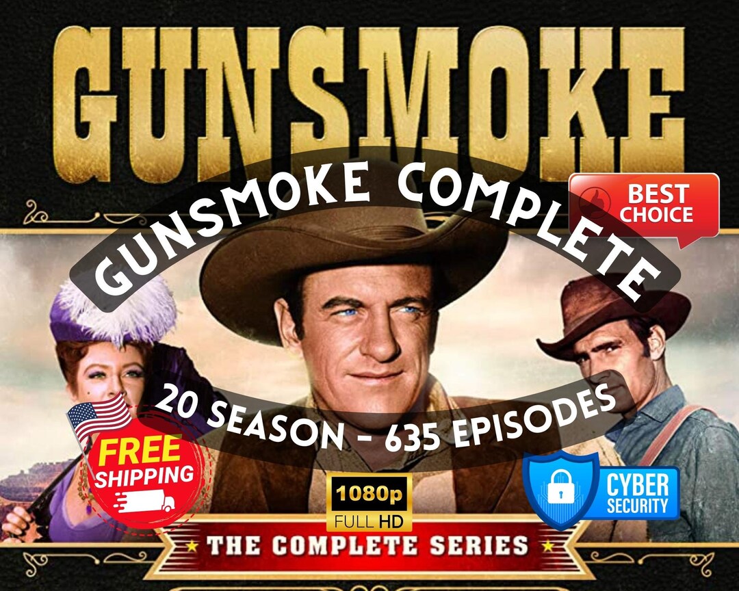 Gunsmoke: Complete Series Ultimate Collection 20 Seasons 635 - Etsy