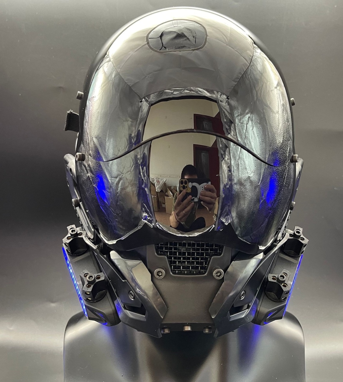 Cyberpunk mask Cosplay helmet Dj Mask PropsGame props Movie | Etsy