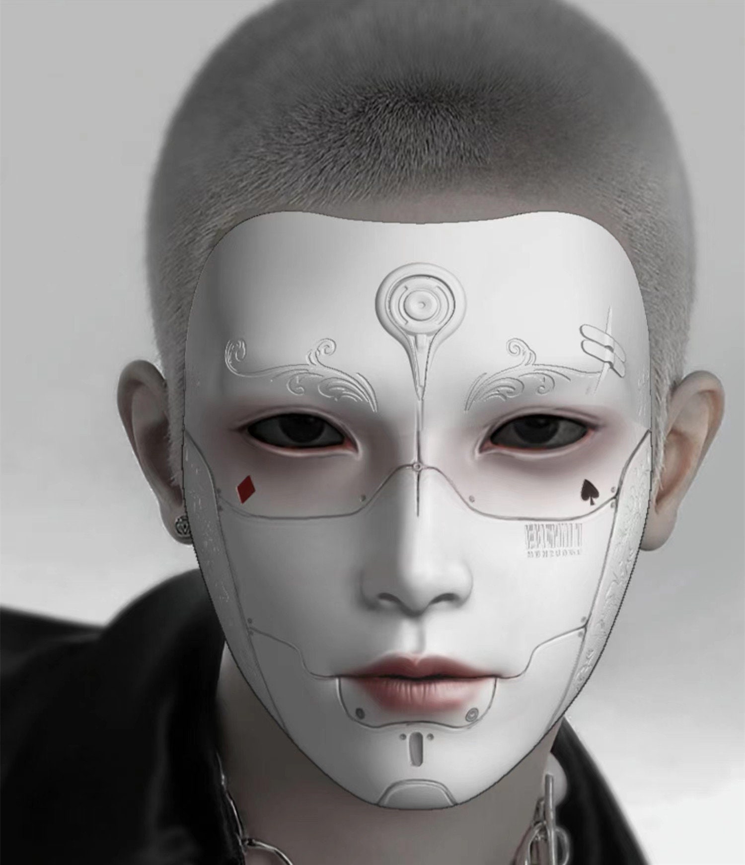 Cyberpunk Mask Cosplay Mask Full Face Antique Sense of Etsy