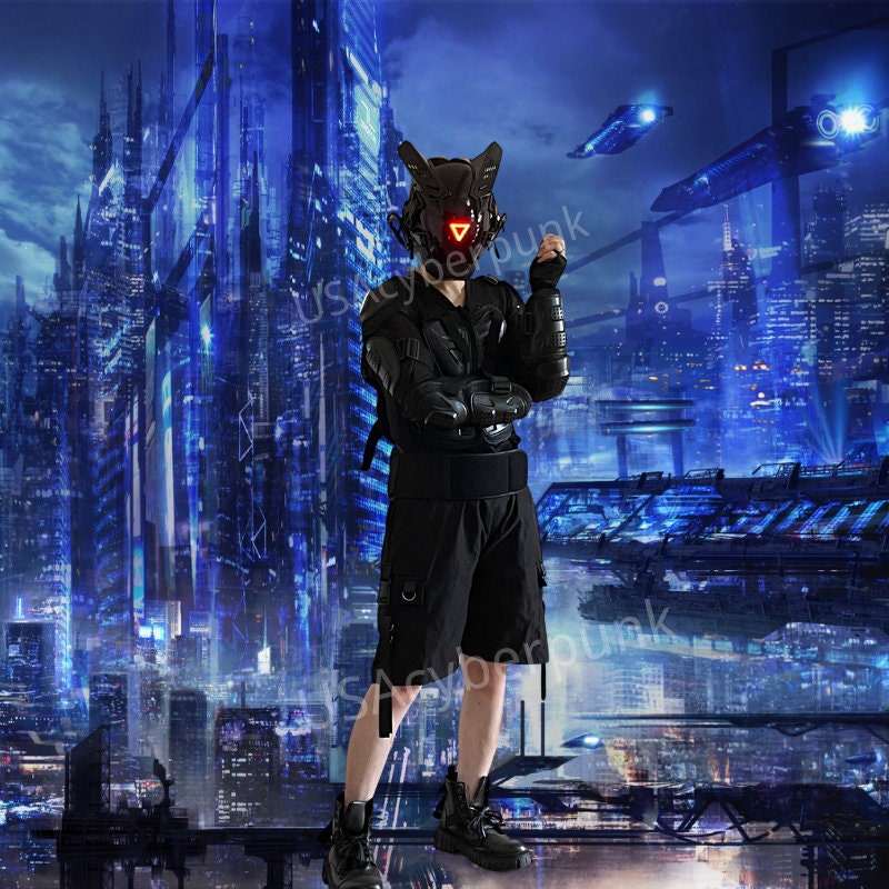 Cyberpunk 2077 Mask Helmet Face Mask Holiday Face Mask Cosplay Etsy UK