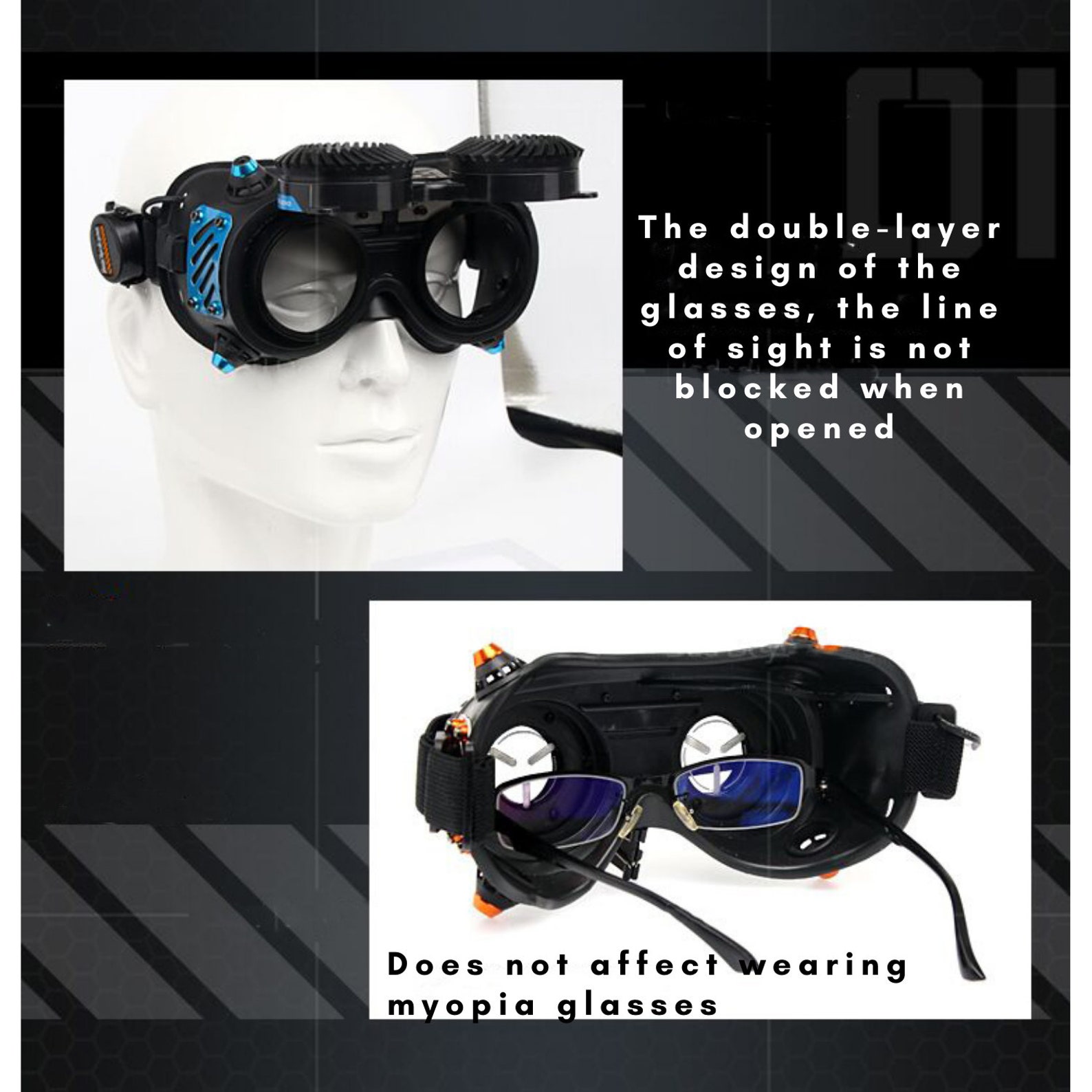Cyberpunk Glowing Goggles Cosplay Props Movie Props Sci-Fi | Etsy