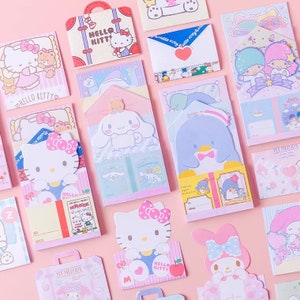 SIN REPOSICIÓN - Nota de carta de amor de Sanrio, bloc de notas, nota de Sanrio, nota de carta, Hello Kitty, My Melody, Cinnamonroll, LTS, Pochacco, kit de amigos por correspondencia