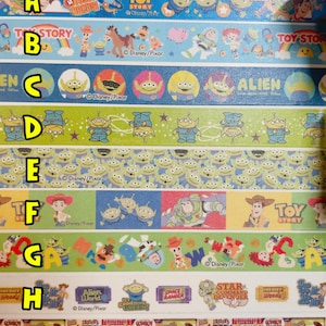 Disney Pixi Toy Story-washi-tape, Disney-afplaktape, Pixar-washi-tape, Woody Buzz Lightyear, ambacht, decor feestcadeau, tijdschriftbenodigdheden