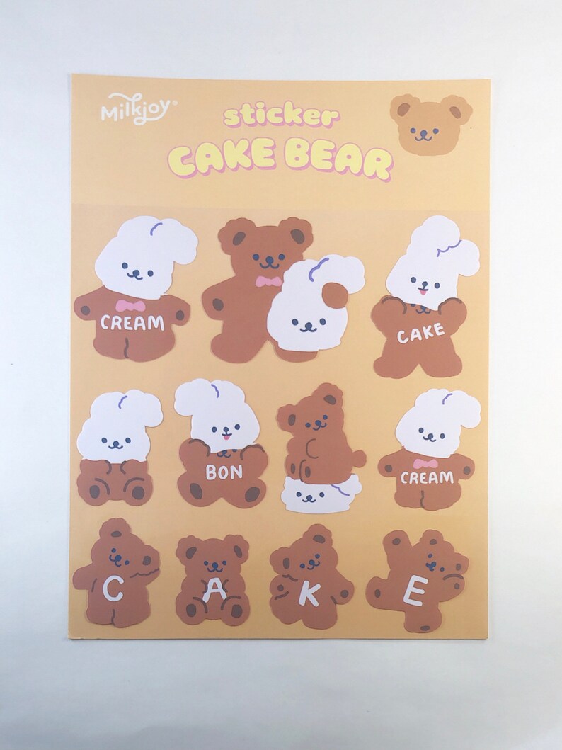 Milkjoy Bear Stickers, Waterproof, Laptop Decals, Mobile Stickers ...