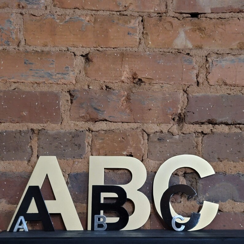 Custom Metal Letters - Etsy