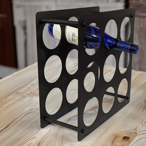 9 Bottle Countertop Wine Rack
