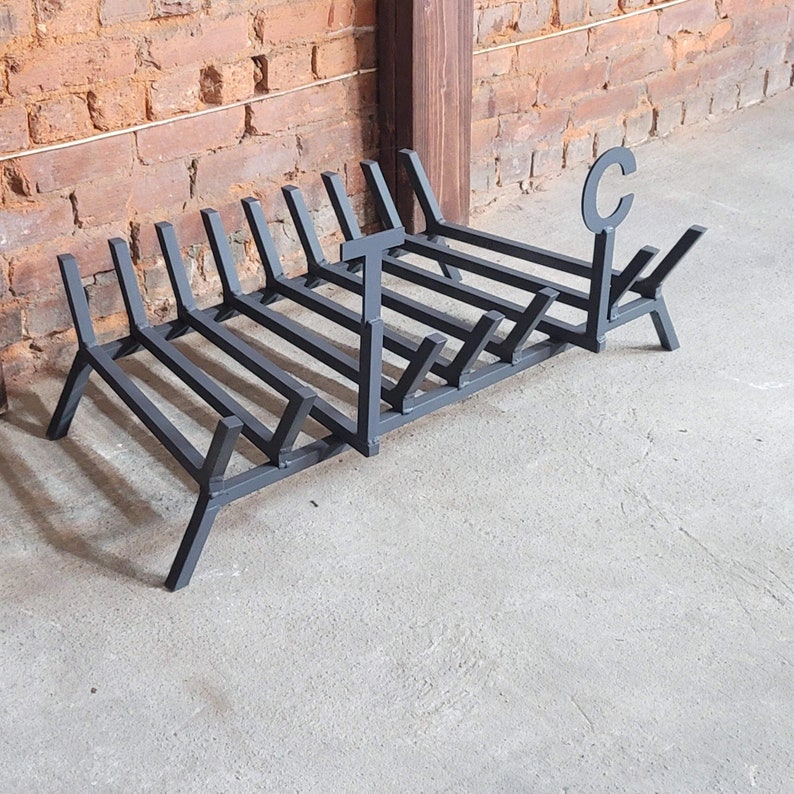 Custom Steel Fireplace Grates Etsy