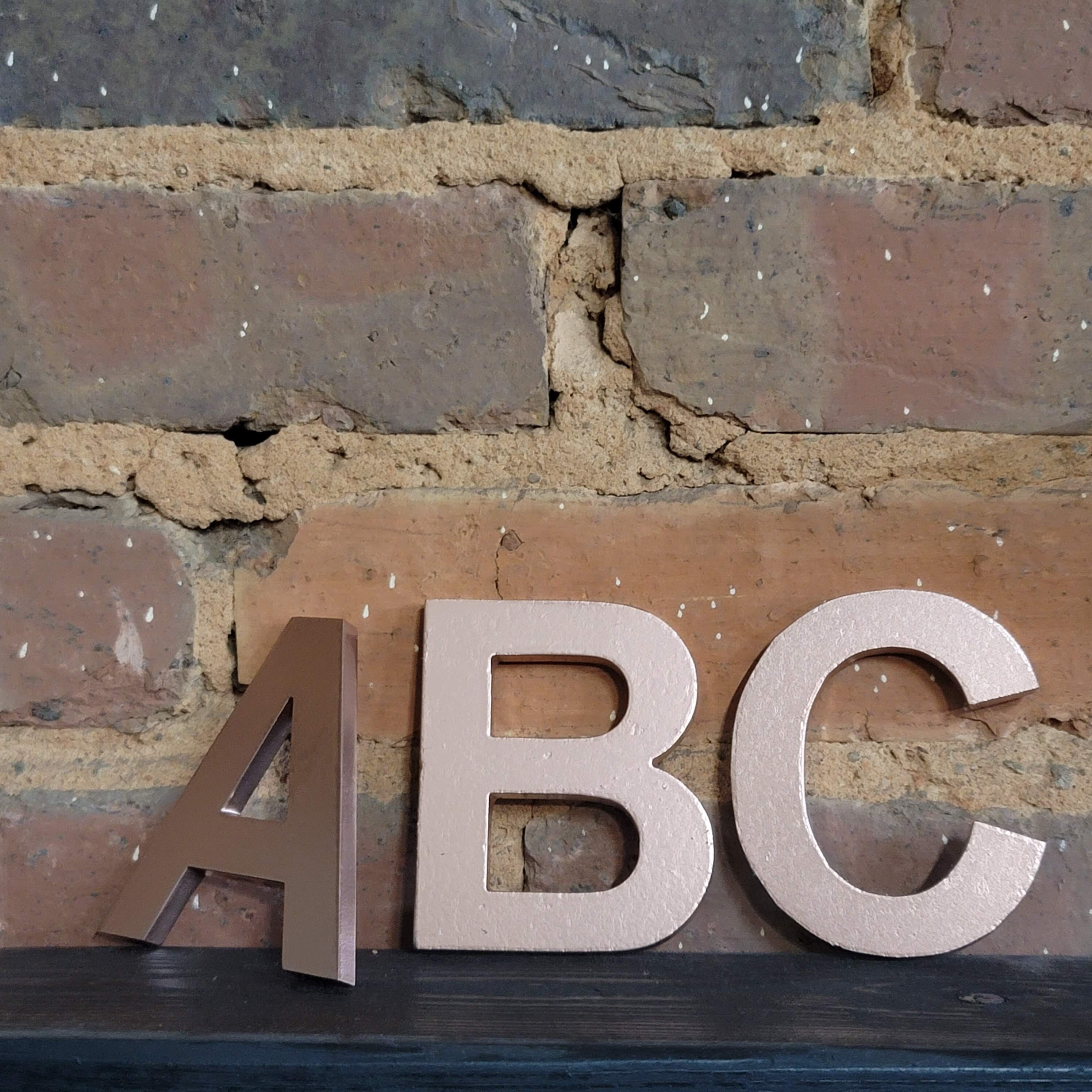 Heavy Gauge Custom Metal Letters Etsy