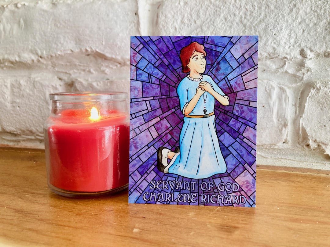 Servant of God Charlene Richard Holy Card – 3"x4" Double-sided, Full