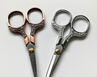 Floral Embroidery Scissors; Vintage Sewing Scissors; Decorative Scissors; Cute Craft Scissors; Vintage Needlework Scissors