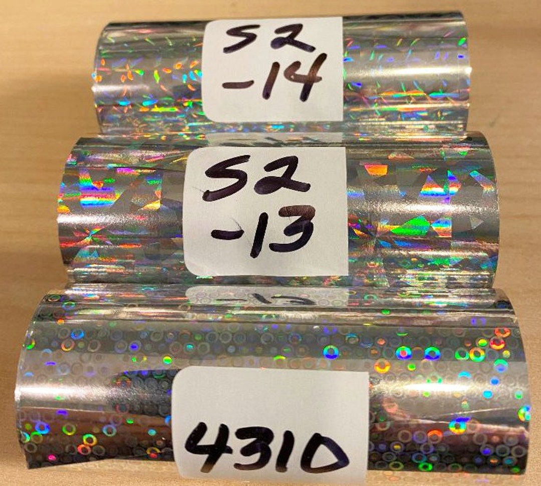 Kingsley Hot Stamping Holographic Foil 3 X 95 most Popular Styles for  Fishing Lures Package of 3 Rolls. FREE Ship 