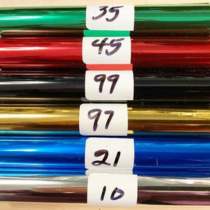 Reliures d'estampage à chaud Glimmer Gemini - 5,25 po. x 20 pi. - Paquet de 6 rouleaux - Livraison gratuite