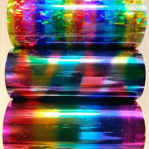 Kingsley Hot Stamping Special Effects Foil - 3" x 95’ -Most Colorful Foils Available - Package of 3 rolls. FREE Ship