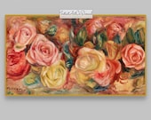 FRAME TV Pink Roses. Antique art to download. Digitized vintage painting for Samsung Art TV Classic Impressionism Floral Soft Pastel