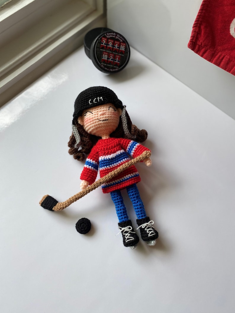 Amigurumi Habs Hockey Girl Pattern Crochet Hockey Player - Etsy