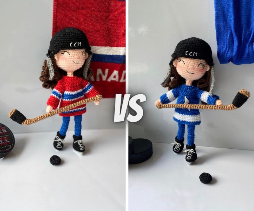 BABY HOCKEY Helmet Hat, Pants, Socks & Baby Hockey Skates, Grandmabilt  Crocheted Red White Hockey Outfit Earflap Wings, Knit Hockey Baby Hat