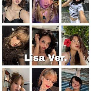 Blackpink Selfie/Selca Bias Photocards | Jennie, Lisa, Jisoo, Rose | Kpop Photocard Set |