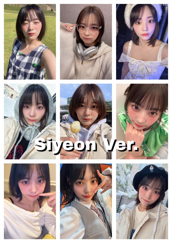 Qwer Selfie/selca Bias Photocards | Chodan, Hina, Magenta, Siyeon