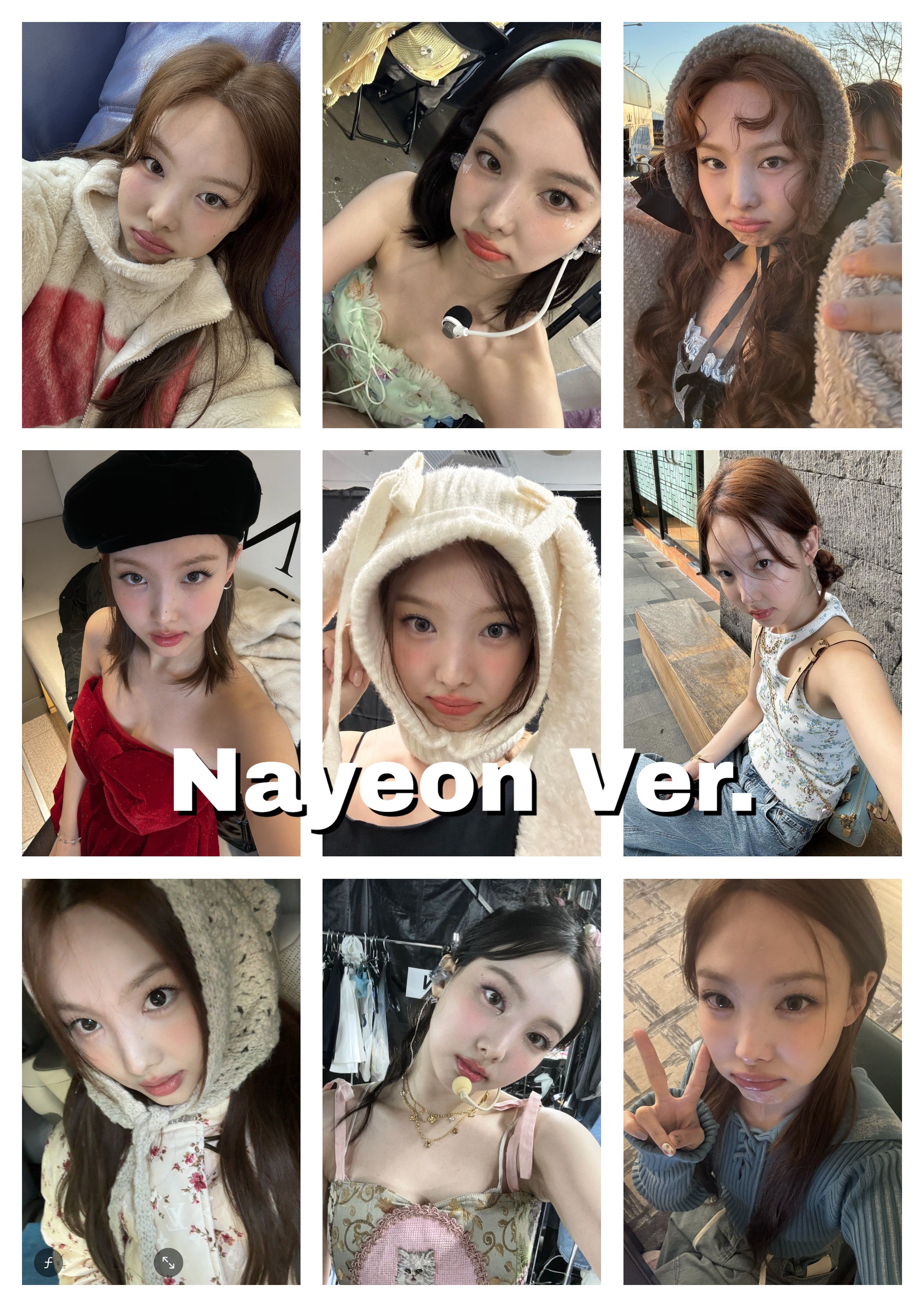 Twice セルフィー/セルカバイアス フォトカード |ナヨン、モモ