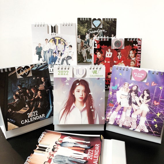 Kpop 22 Desk Calendar Bts Blackpink Seventeen Twice Etsy Kpop 22 Desk Calendar Bts Blackpink Seventeen Twice Etsy