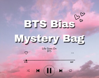 BTS Bias Mystery Bag / Suga, V, RM, Jungkook, Jimin, Jin, Jhope / Kpop Lucky Bag / Grab Bag /