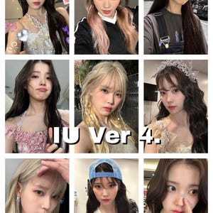 Cartes photo Selfie/Selca Bias IU | Jeu de cartes-photos Kpop |