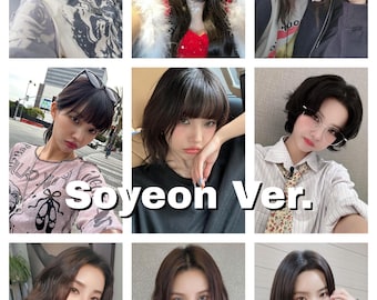 Cartes photo Gidle Selfie/Selca Bias | Miyeon, Yuqi, Shuhua, Soyeon, Minnie, Soojin | Jeu de cartes-photos Kpop |