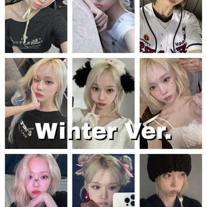 Aespa Selfie/Selca Bias Photocards | Karina, Winter, Ningning, Giselle | Kpop Photocard Set |