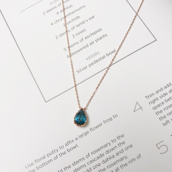 [PRIMAUTE] 韓国☆CRYSTAL drop NECKLACE Crystal Raindrop Necklace | en route jewelry