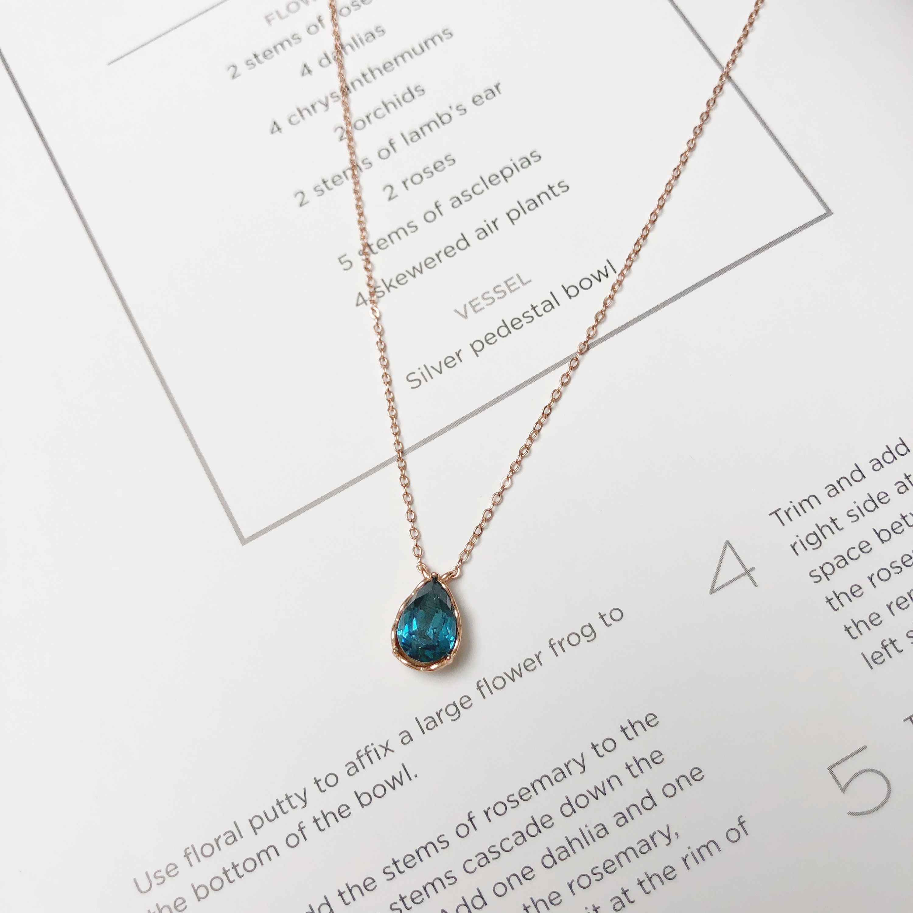 [STONE HENgE] 韓国☆925Silver☆Silver Water Drop Necklace Water droplets silver necklace – Cadeau de l`elfe