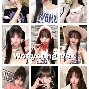 Cartes photo Selfie/Selca Bias IVE | Wonyoung, Yujin, Gaeul, Rei, Liz, Leeseo | IVE - Love Dive | Jeu de cartes-photos Kpop |