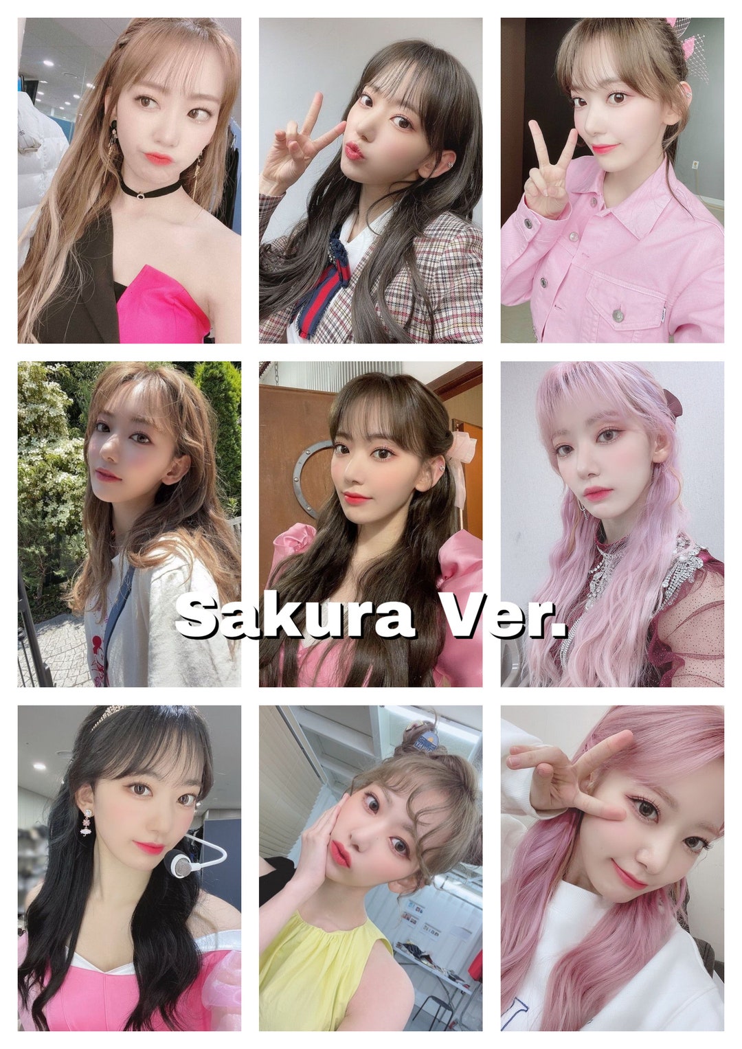 IZ*ONE Selfie/selca Bias Photocards | Sakura, Wonyoung, Yuri