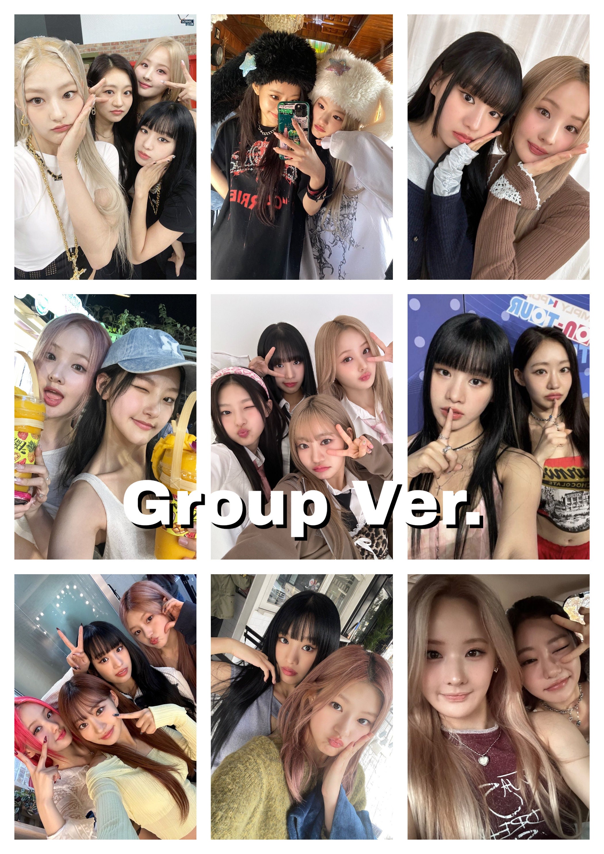 Kiss of Life Selfie/selca Bias Photocards | Julie, Belle