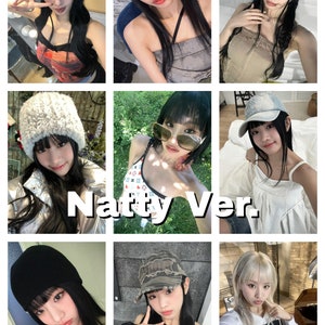 Selfies/Selca Bias Kiss Of Life | Julie, Belle, Natty, Haneul | Jeu de cartes-photos Kpop |