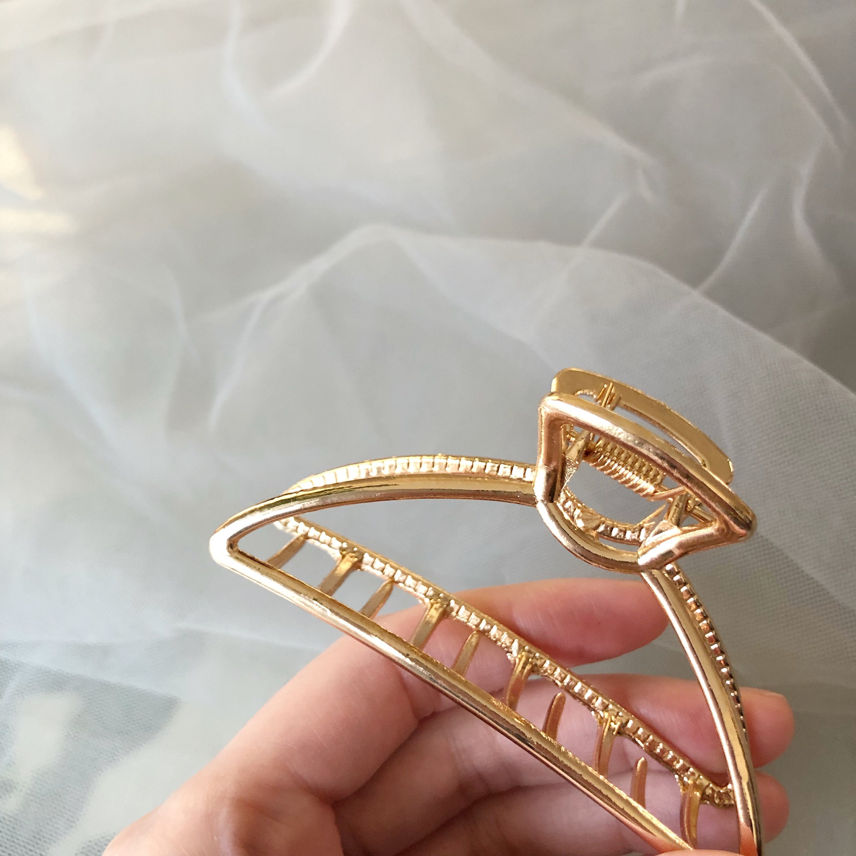 Korean Hair Claw Clips Minimalist Hair Accessories Metal Etsy Canada