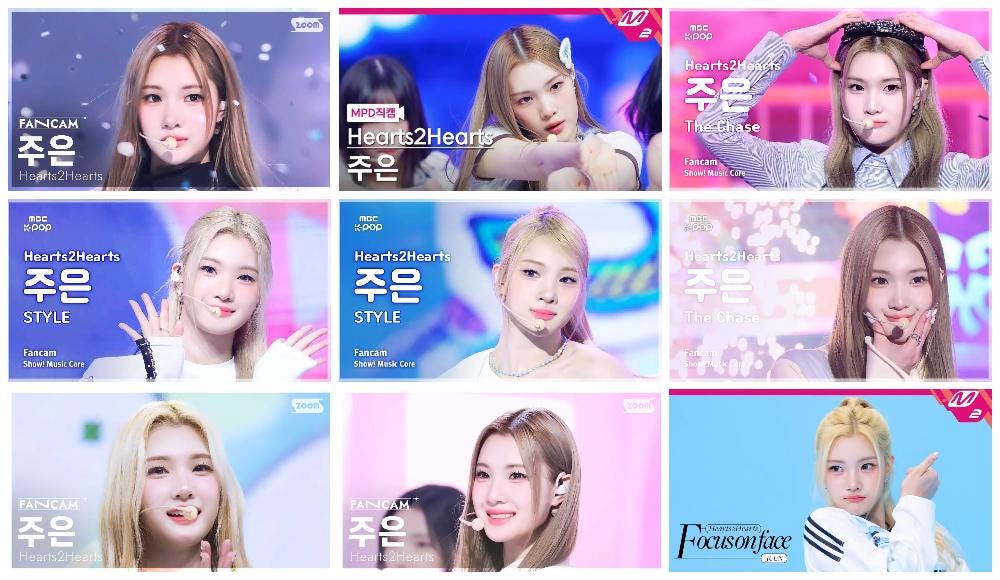 Hearts2hearts Fancam Thumbnail Photocard | Carmen, Jiwoo, Ian, Ana