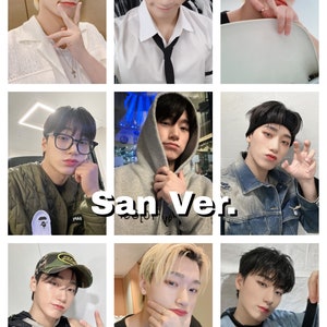 Ateez Selfie/Selca Bias-fotokaarten | Hongjoong, Seonghwa, Yunho, Yeosang, San, Mingi, Wooyoung, Jongho | Kpop-fotokaartset |