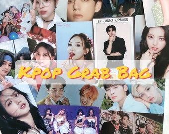 Kpop Photocards Grab Bag | Twice, BTS, Itzy, Exo, Blackpink, Stray Kid5, Red Velvet, Kep1er, IVE, Aespa, Seventeen |