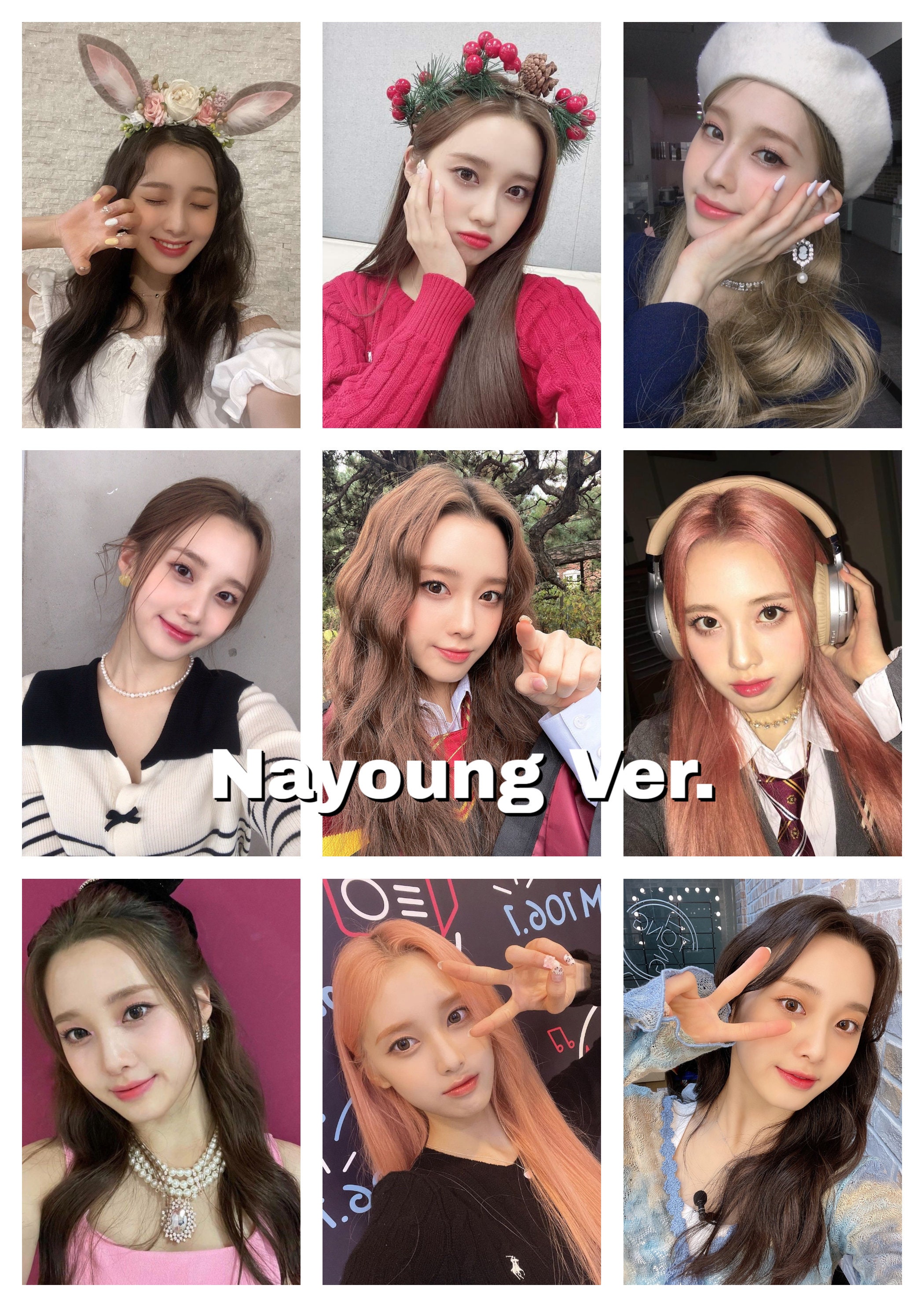 Lightsum Selfie/selca Bias Photocards | Nayoung, Chowon