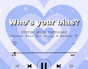 Custom Kpop Selca Photocard | Personalized Fanmade Photocards |