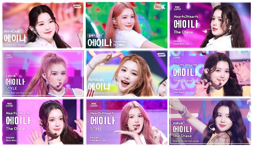 Hearts2hearts Fancam サムネイル フォトカード |カルメン、ジウ