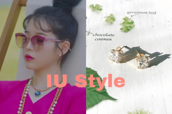925 Sliver Cube Zircon Earrings | “Hotel Del Luna” IU Style // Korean Style Accessory | Dainty Earrings | Mothers Day Gift |