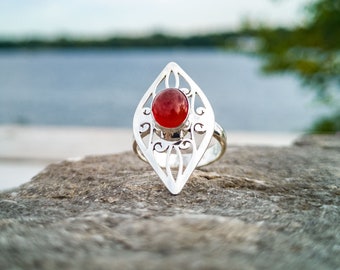 Unique Carnelian ring