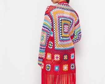 etsy crochet cardigan