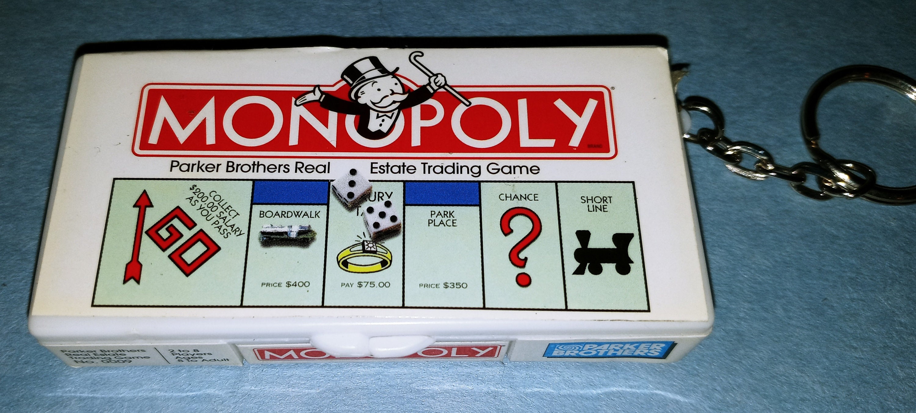 Vintage 1998 Mini Monopoly Board Game Keychain Complete With Etsy